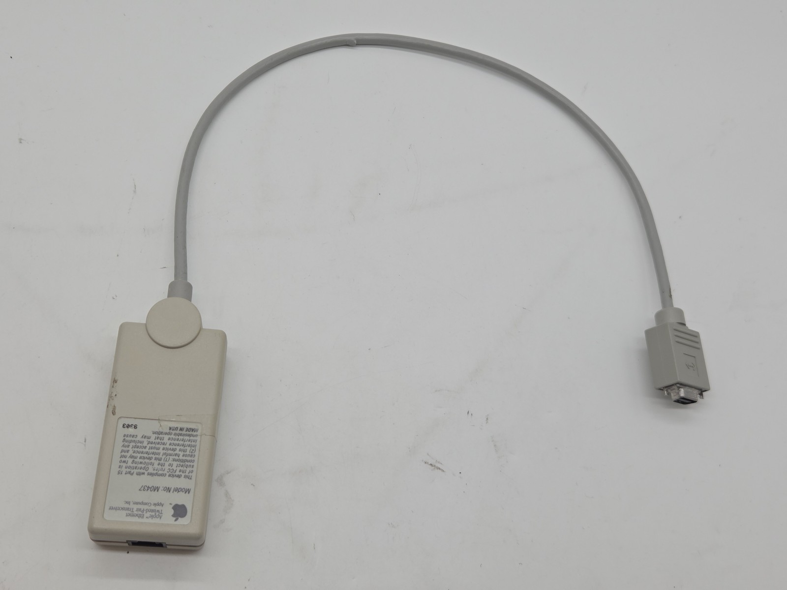 Apple Ethernet Twisted-Pair Transceiver M0437 RJ45 Adapter -  