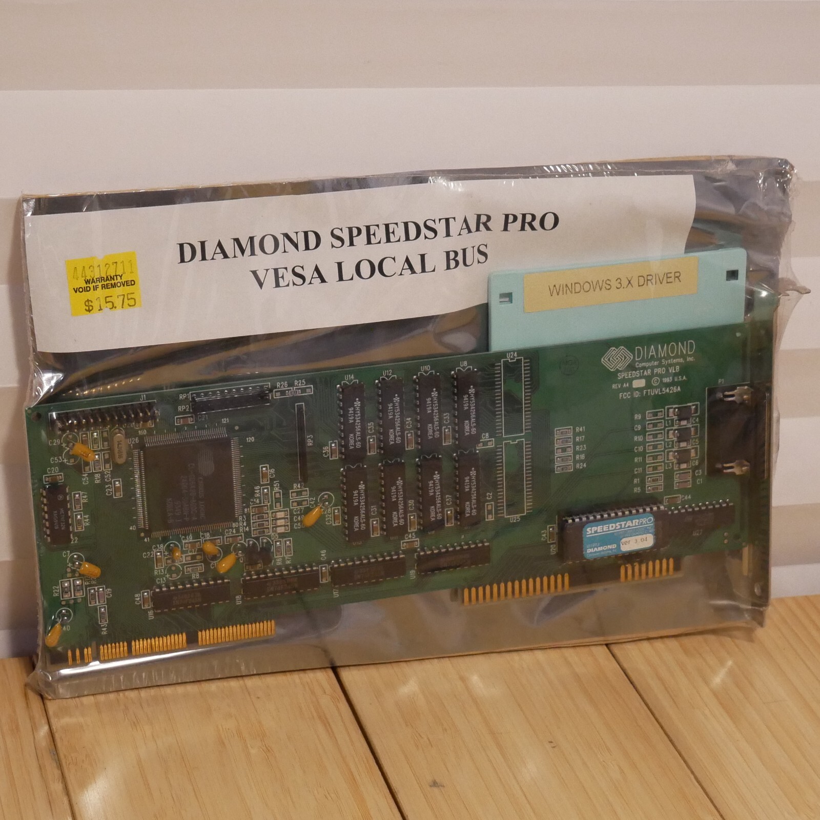 Diamond SpeedStar Pro VLB Vesa Local Bus FTUVL5426A v3.04 VGA Video Card