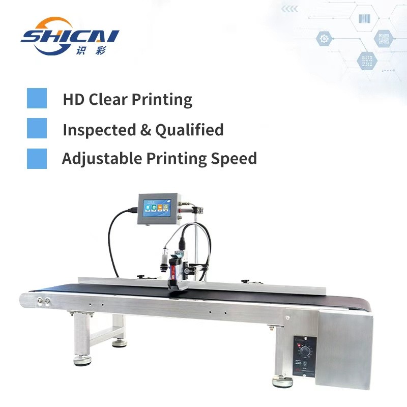 Online Inkjet Printer 12.7mm Date Batch Coder for Corrugated Without Conveyor