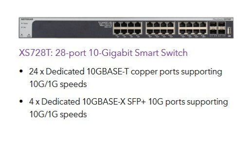 Netgear ProSafe XS728T-100NES 24-Port Smart Managed Switch