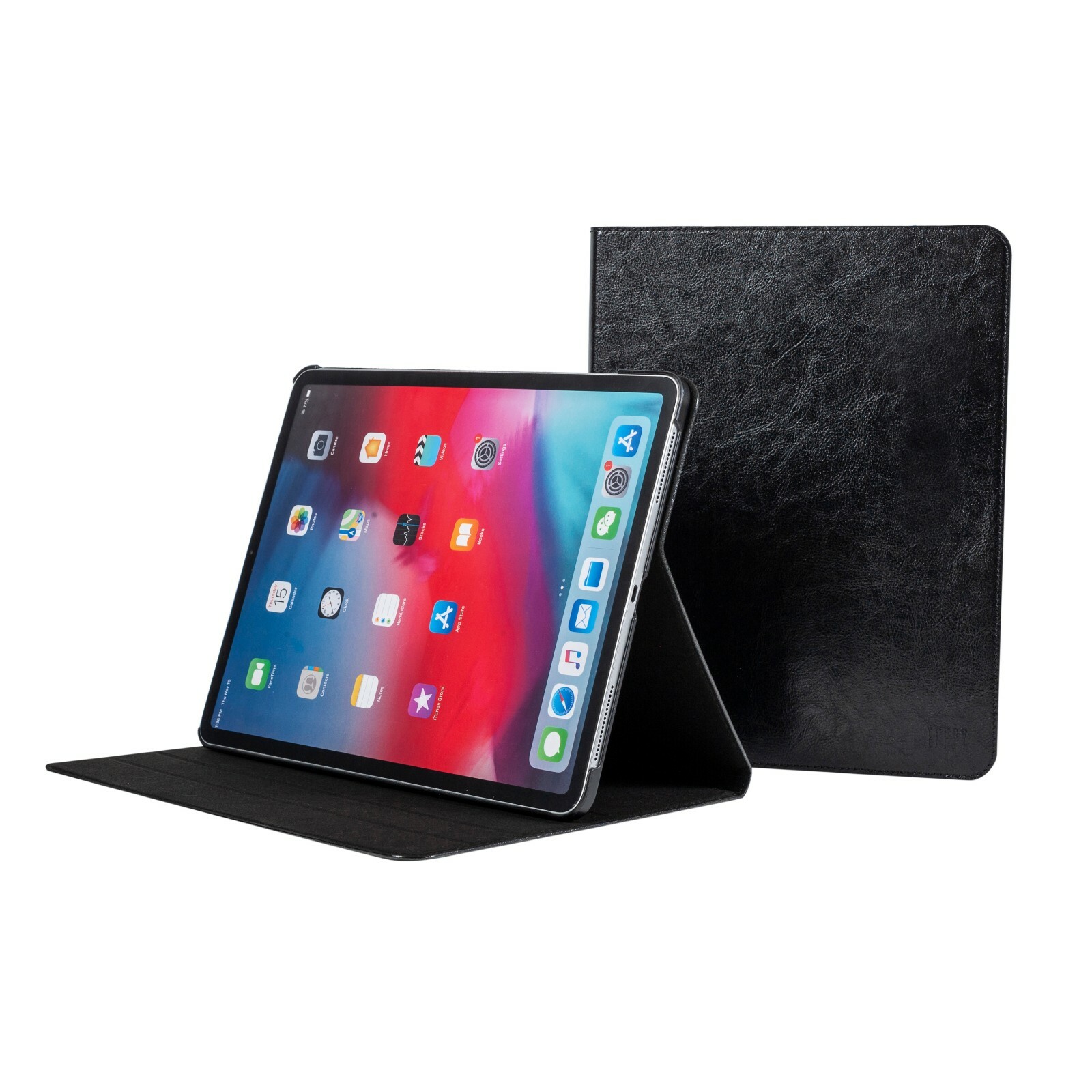 iPad Pro 12.9" (3rd Generation) Genuine Leather Folio Stand Case Cover 