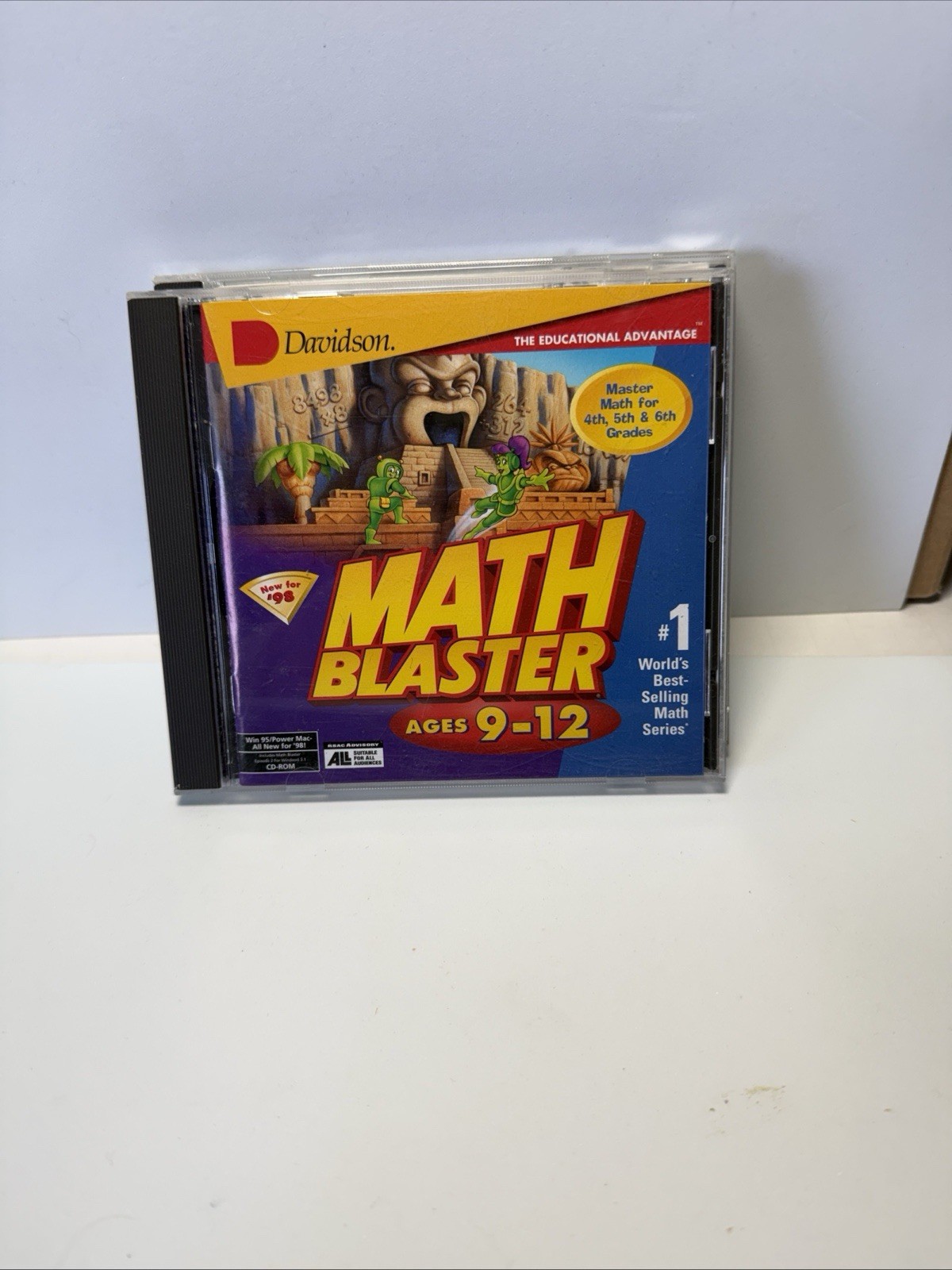 Math Blaster ages 9-12 -Master Math for 4th-6th Graders 15 Essential Skills 1998