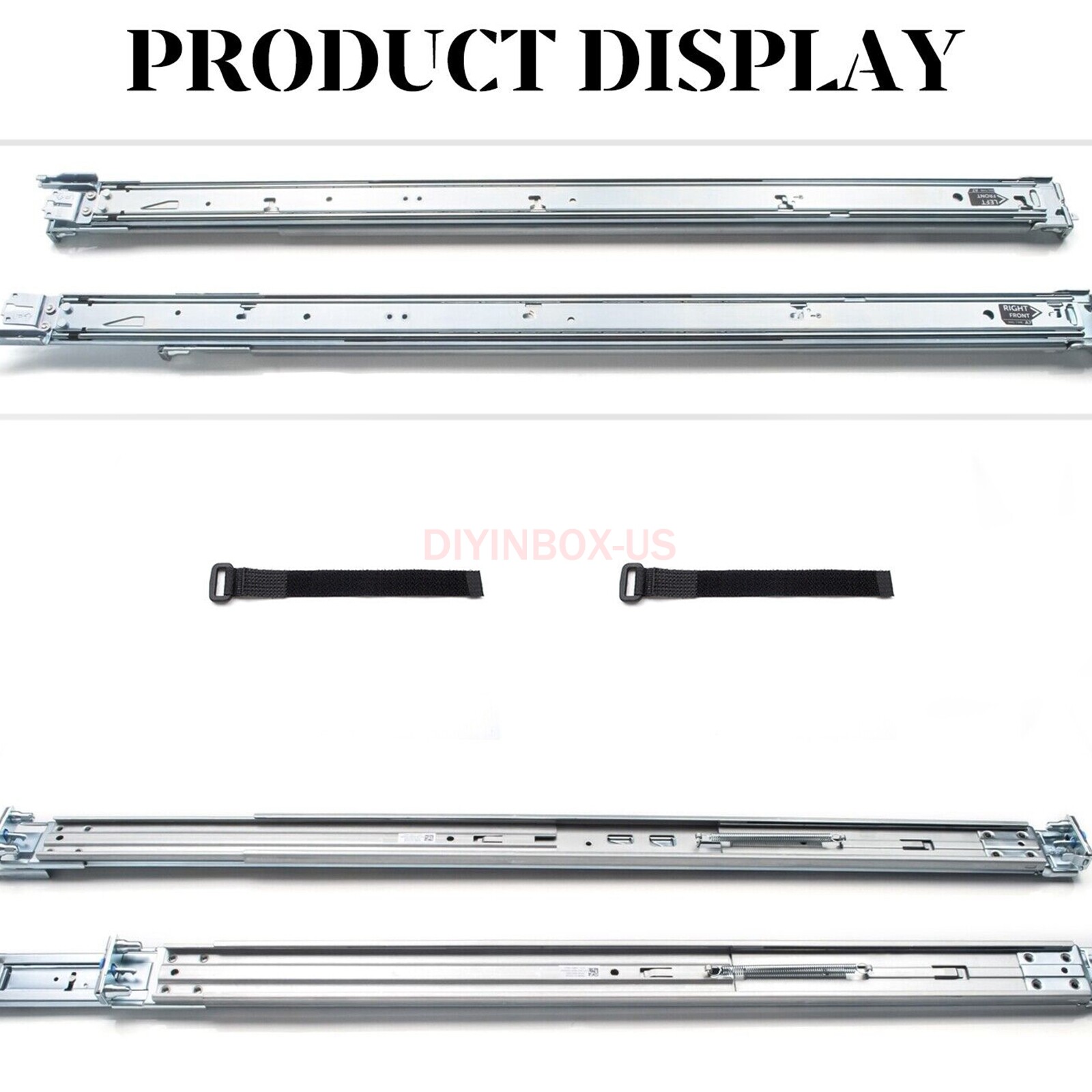 81WCD Dell Poweredge R320 R420 R430 R620 R630 1U Sliding Ready Rails Kit II A7