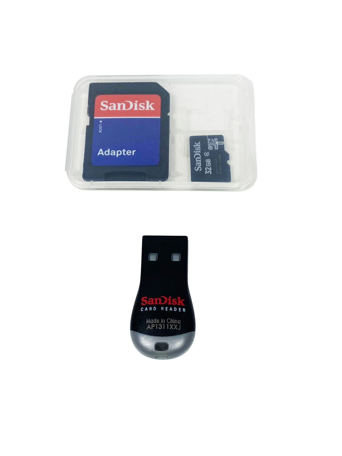 SanDisk 32GB MicroSDHC with SD Adapter and SanDisk MobileMate USB Reader