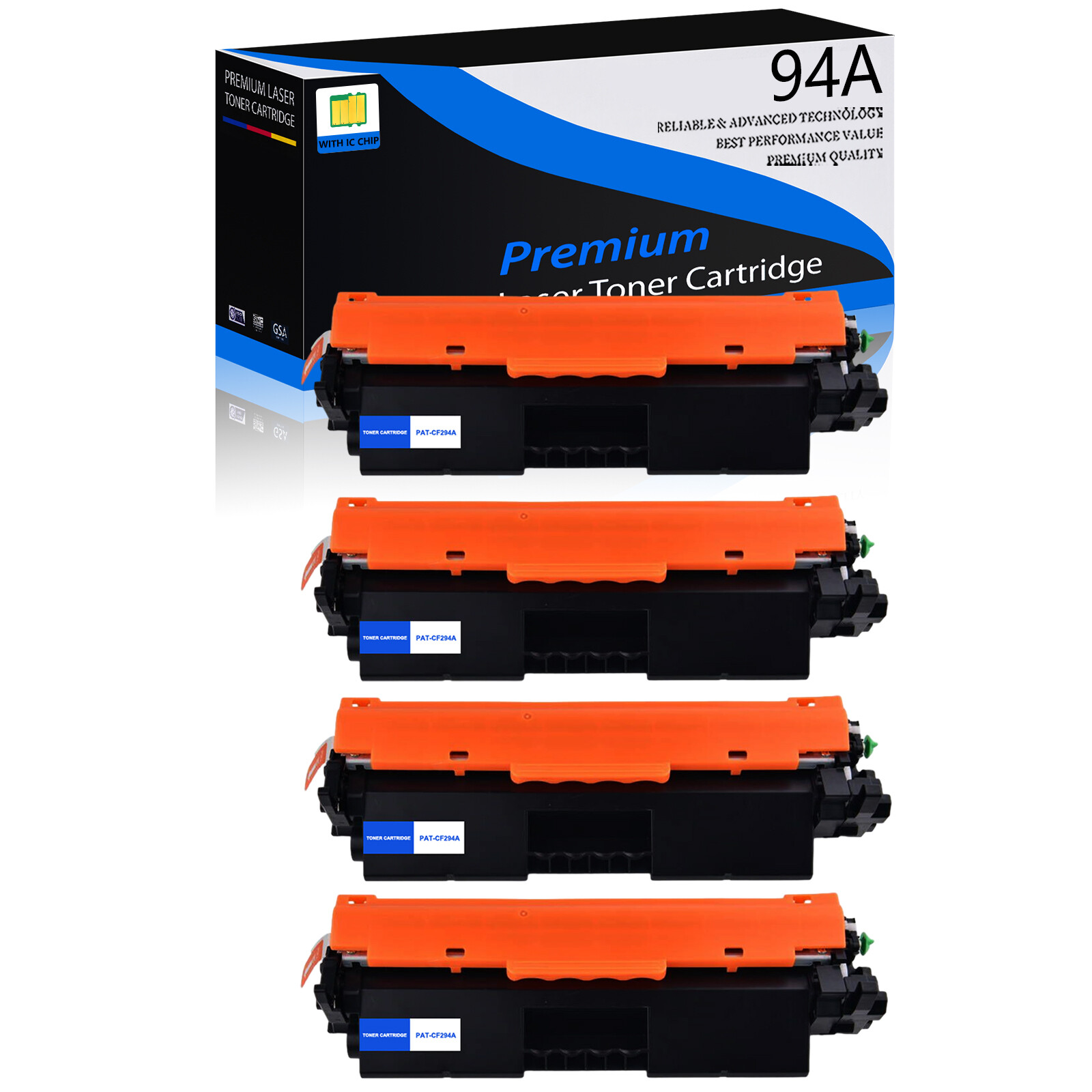 4 Pack For HP CF294A 94A Toner Cartridge LaserJet Pro M118dw MFP M148fdw M148dw 