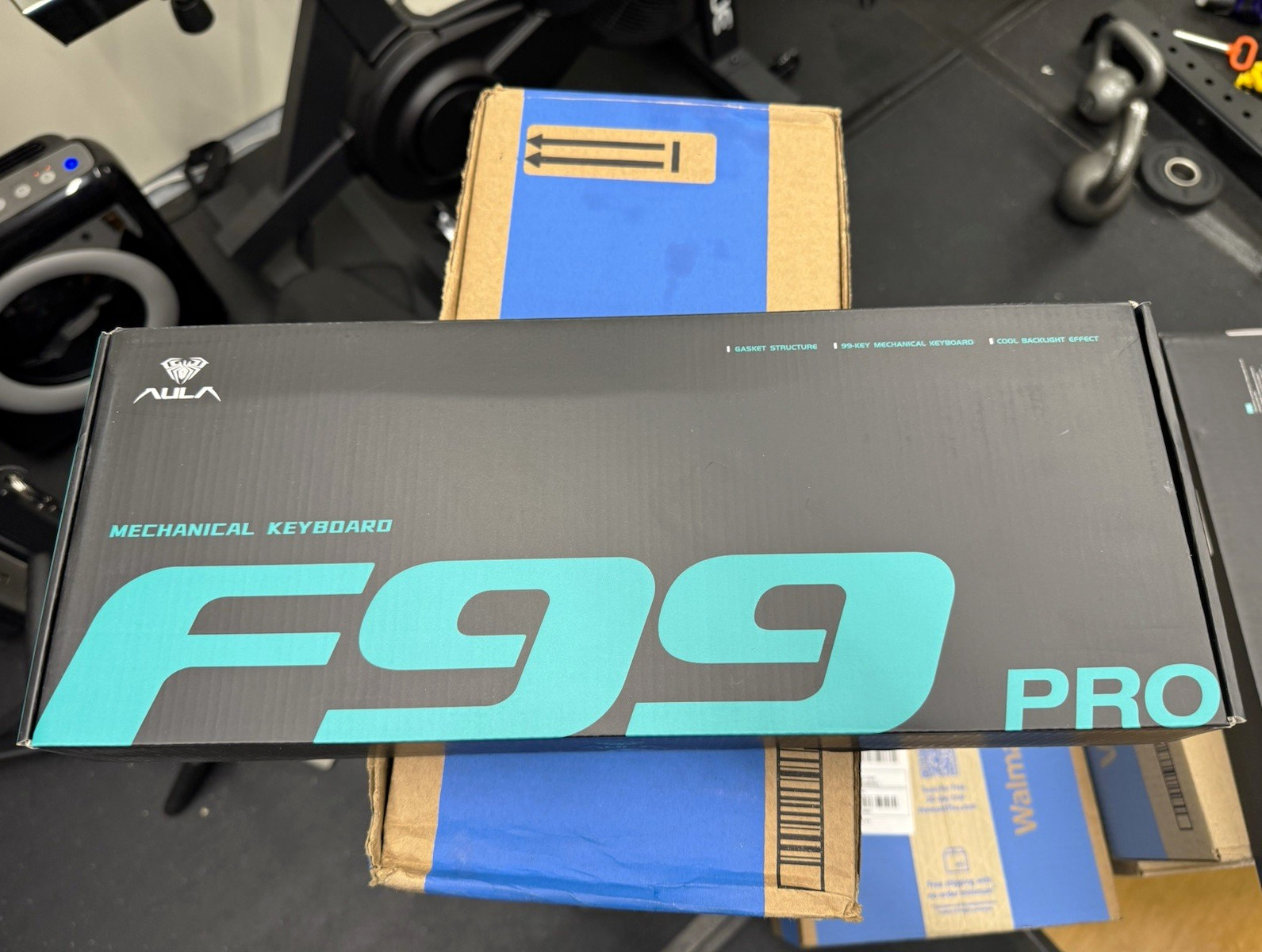 AULA F99 PRO 80% Mechanical Keyboard USB-C Cool Backlight, Black QWERTY EN