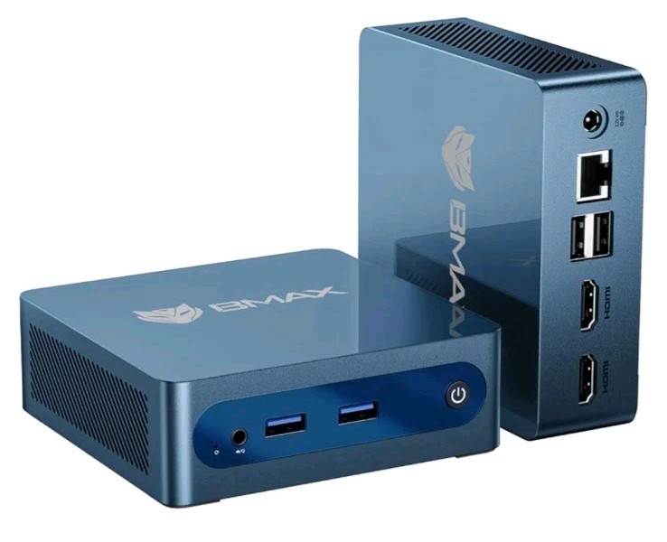 Bmax Mini PC B1 Plus, Intel Celeron J3355 6GB RAM 128GB eMMC Mini Desktop