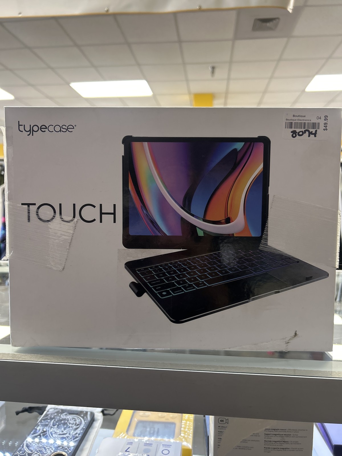 Typecase Touch iPad Keyboard Case with Trackpad Backlit Black New in Box