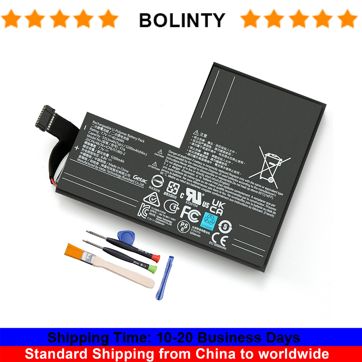 7.7V 5200mAh/40.04Wh F7A Battery Replacement For Steam Deck Handheld Gaming PC