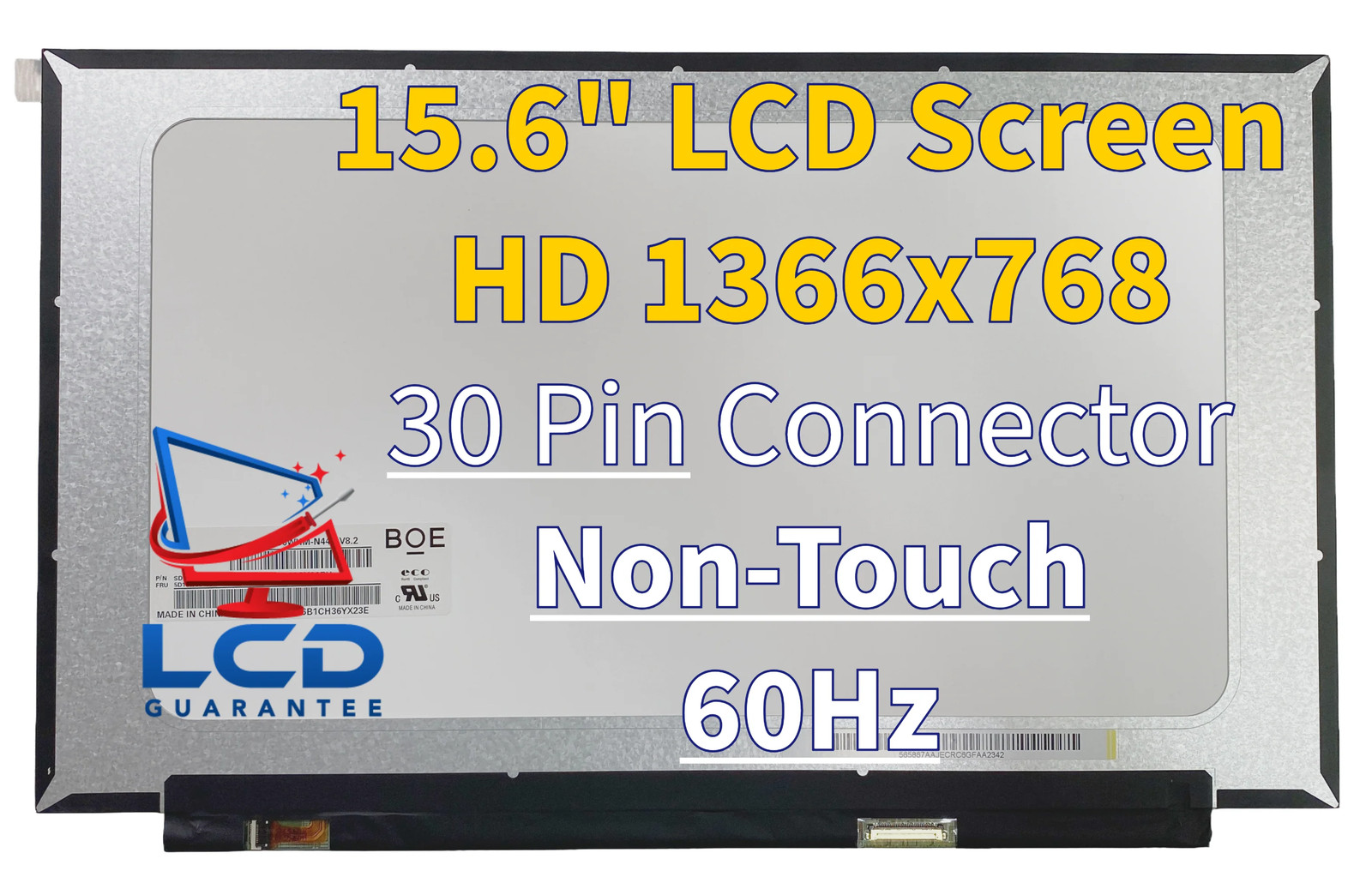 Lenovo PN: 5D10P53898 15.6" HD Non-Touch Replacement LCD Laptop Screen