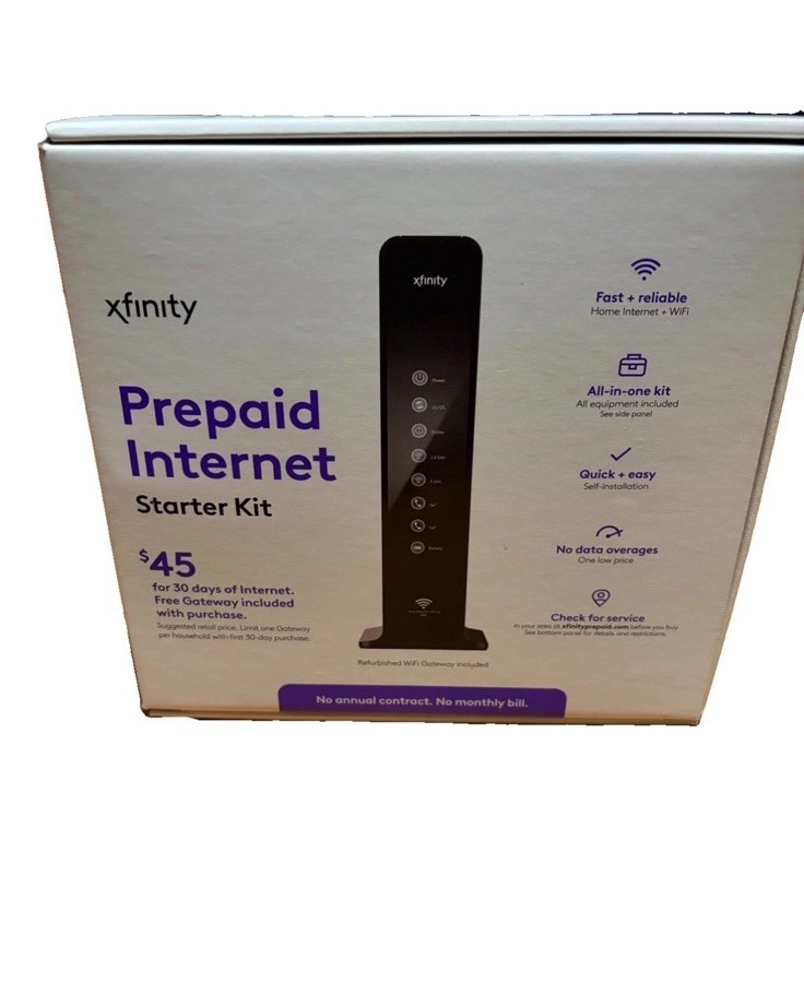 Xfinity Prepaid Home Internet Service $45.00 Plan Service