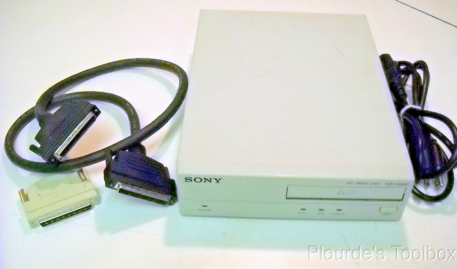 Used Sony SDX-S300C AIT Drive Unit, Wide SCSI Cable Connection