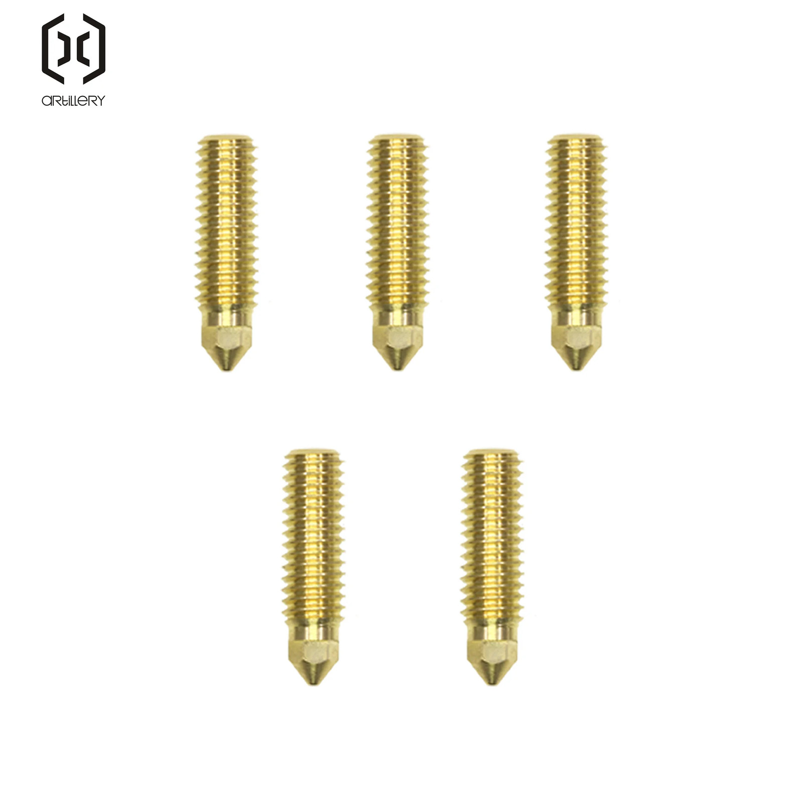5PCS 0.2/0.4/0.6/0.8/1.0Mm Brass Nozzles, Suitable for  3D Printer Sidewind X3X4