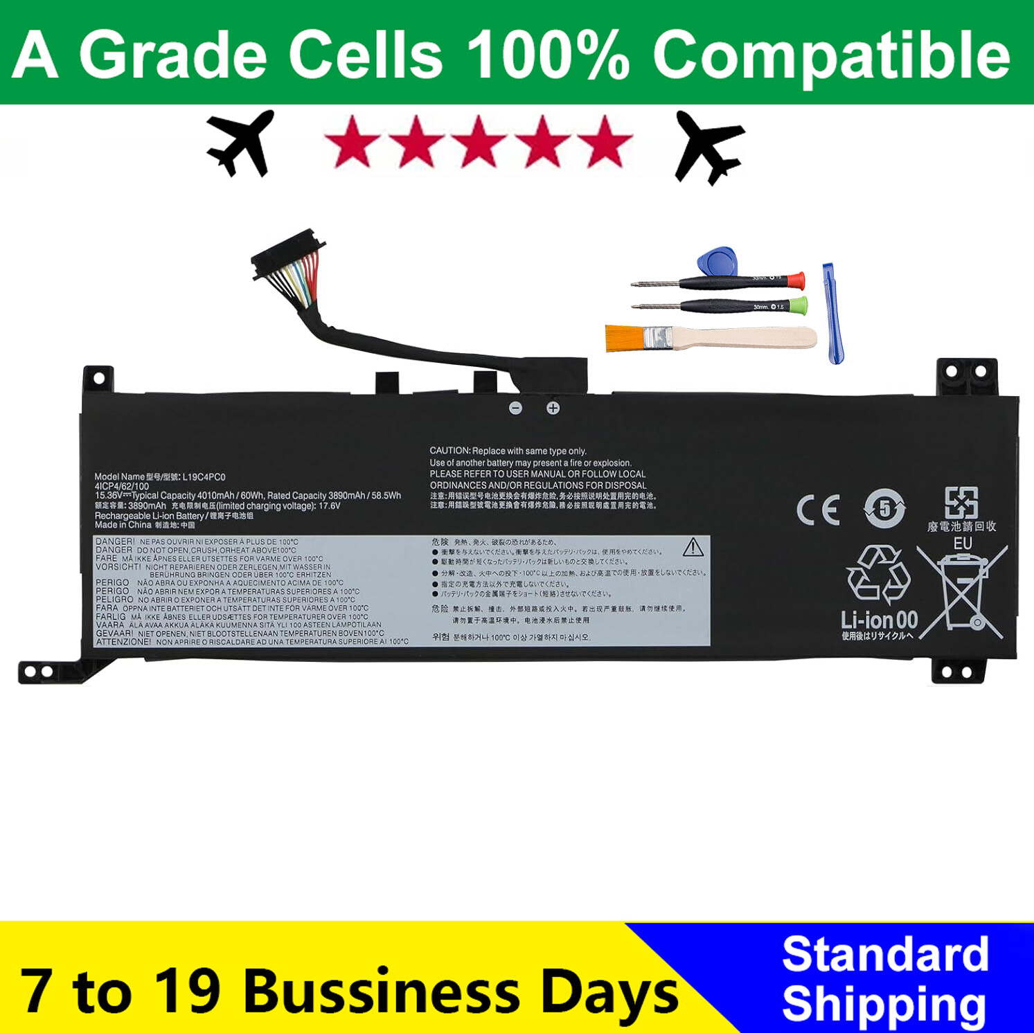 L19C4PC0 L19M4PC0 Battery For Lenovo Legion 5P-15IMH05H 5P-15ARH05H 5-15ARH05H