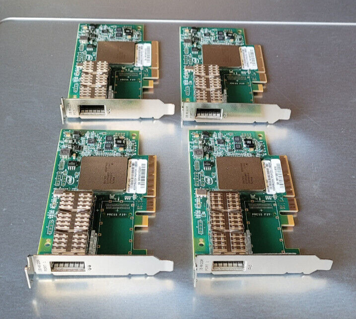 Lot of 4x QLE7340 QLOGIC 40Gbps QDR InfiniBand PCI-E Adapters 40GB/s Low Profile