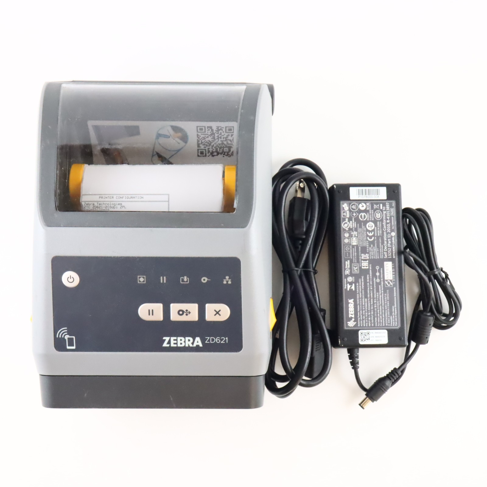 Zebra ZD621 ZD6A042-D21F00EZ 4" Thermal Label Printer Cutter USB BT LAN UPS USPS