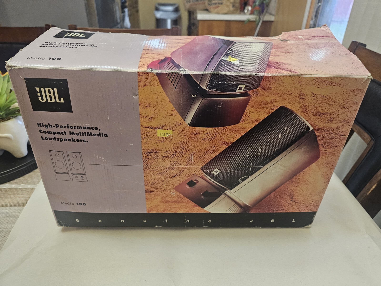 JBL Media 100 High Performance Compact Multimedia Loudspeakers Open Box Untested
