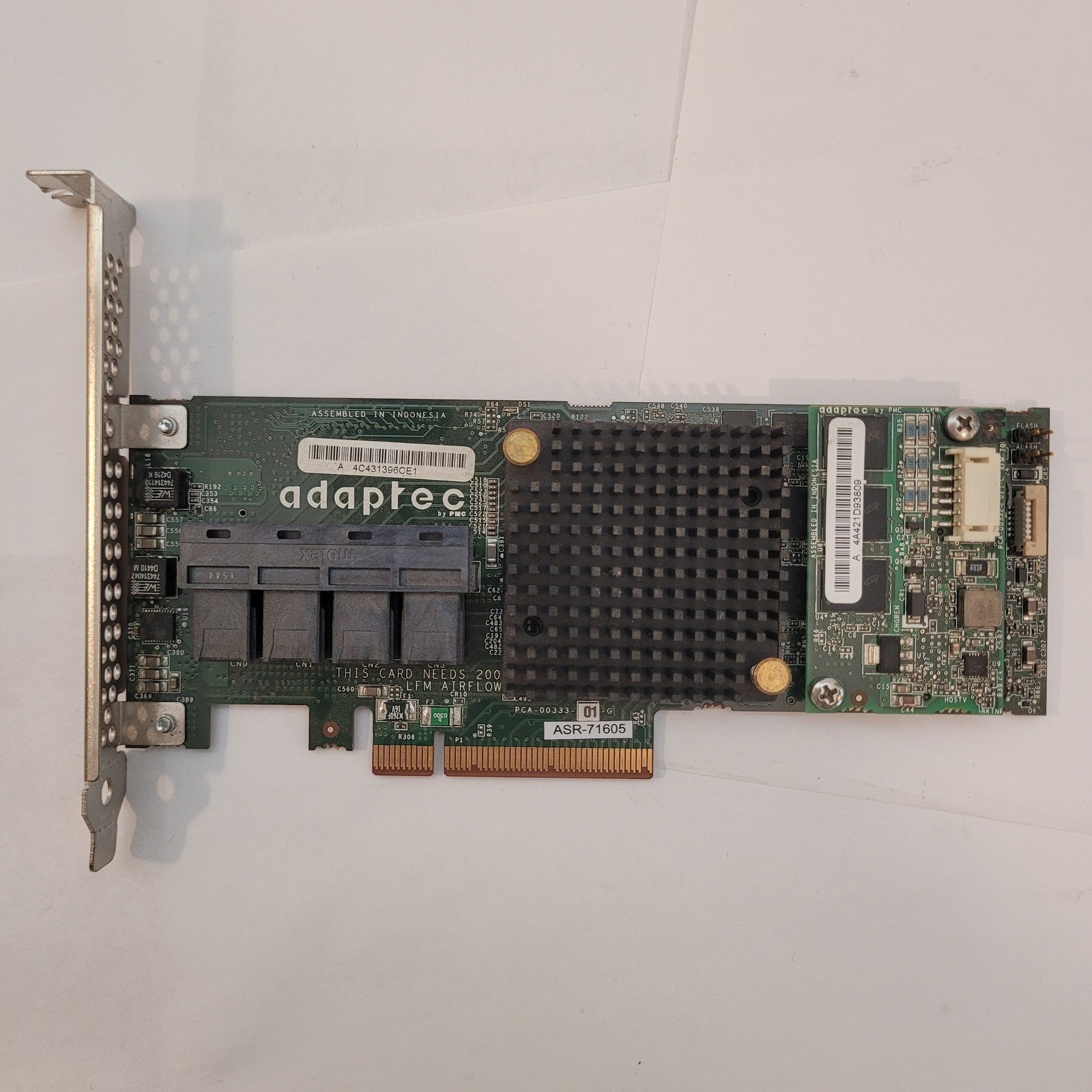 Adaptec ASR-71605 1G RAID Controller Card PCIe 3.0 x8 16-Port SAS SATA 6Gb/s 1GB