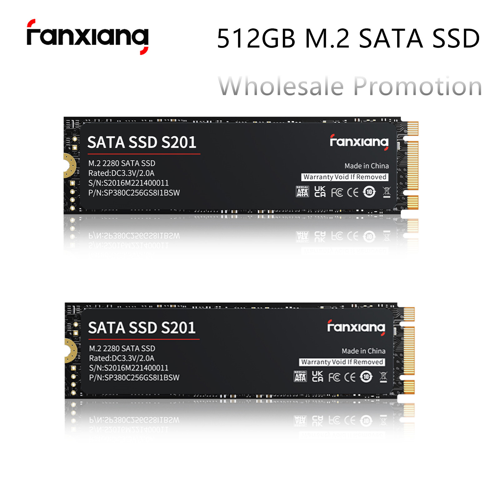Fanxiang M.2 SATA SSD 512GB 1TB TLC M2 Internal Solid State Drive PC/Desktop LOT