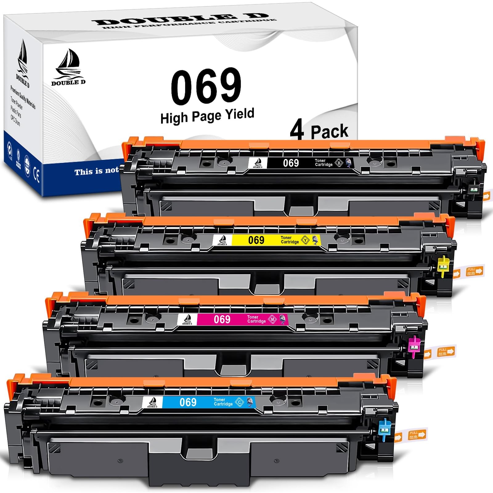 DOUBLE D 069 069H High Capacity Toner Cartridge Compatible with Canon Color i...