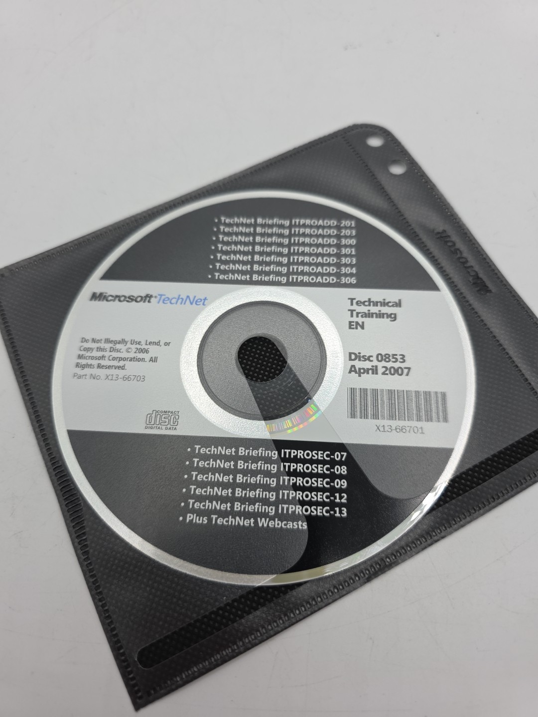 MICROSOFT-TechNeT April 2007 Technical Training EN Briefing ITROADD-200 300