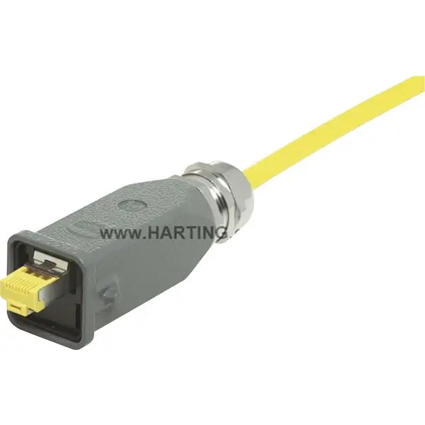 HARTING 9451151560 Han® 3A Connector RJ45 10G 0 Straight Plug Poles: 8 Number