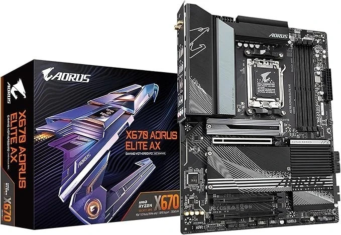 GIGABYTE X670 AORUS ELITE AX AMD AM5 ATX DDR5 WiFi 6E Motherboard NEW IN-BOX