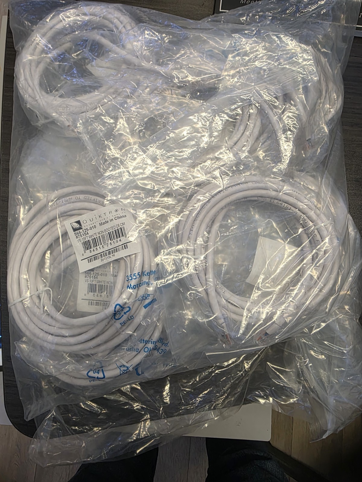 CAT 6 Patch Cable 24AWG 10 feet NEW LOT 10 PCS