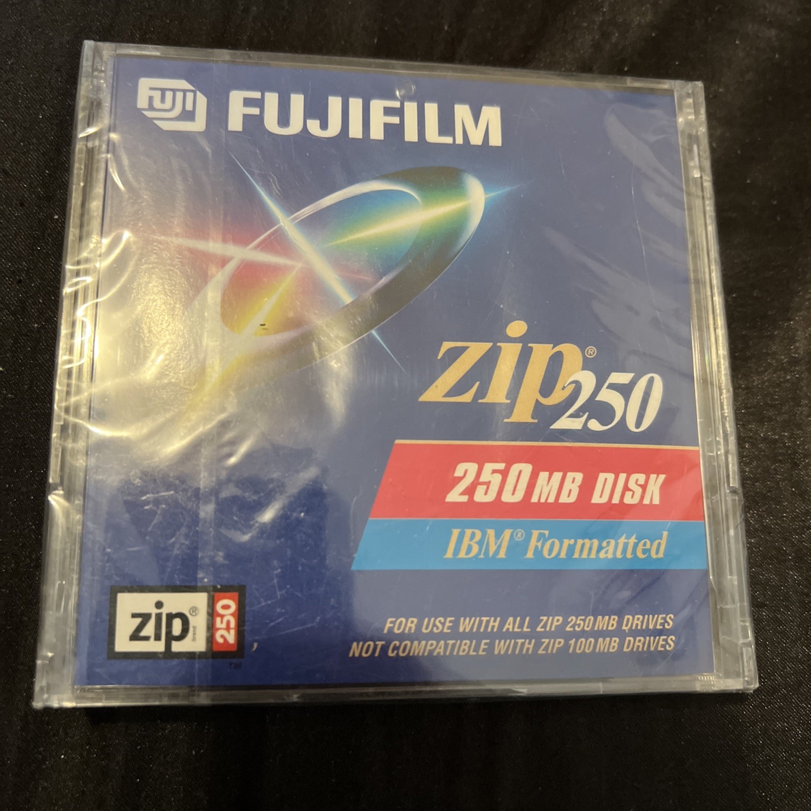FACTORY SEALED Fujifilm 250 MB Zip Disk IBM Format  Package ZIP250