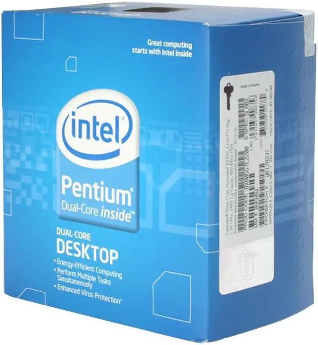 Intel Pentium E2200 2.2 GHz Dual-Core (BX80557E2200) Processor Socket LGA775