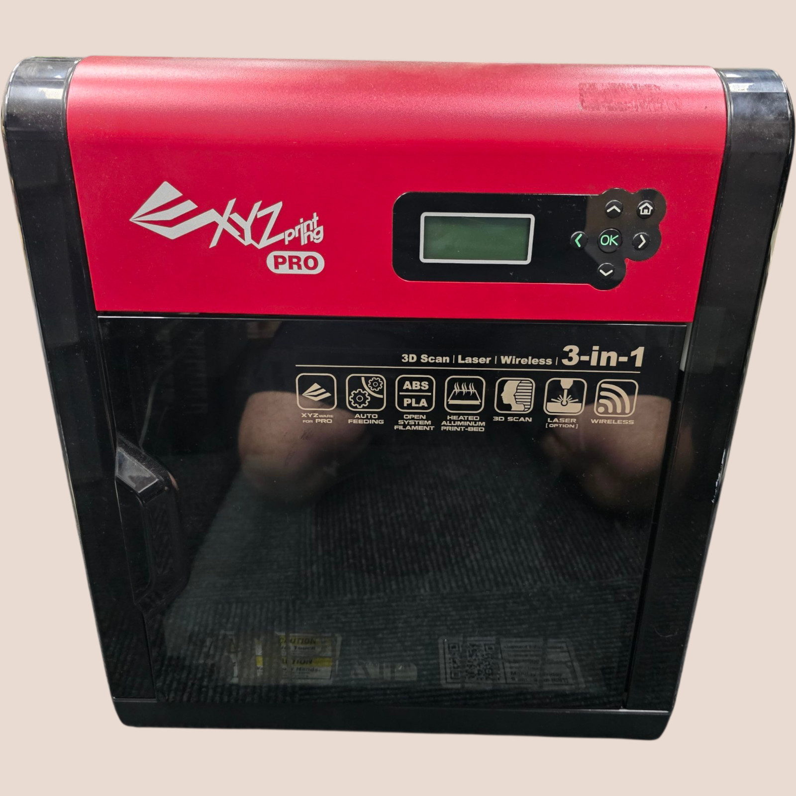 XYZprinting da Vinci 1.0 Pro 3-in-1 3D Printer Scanner Laser Engraver WiFi Test