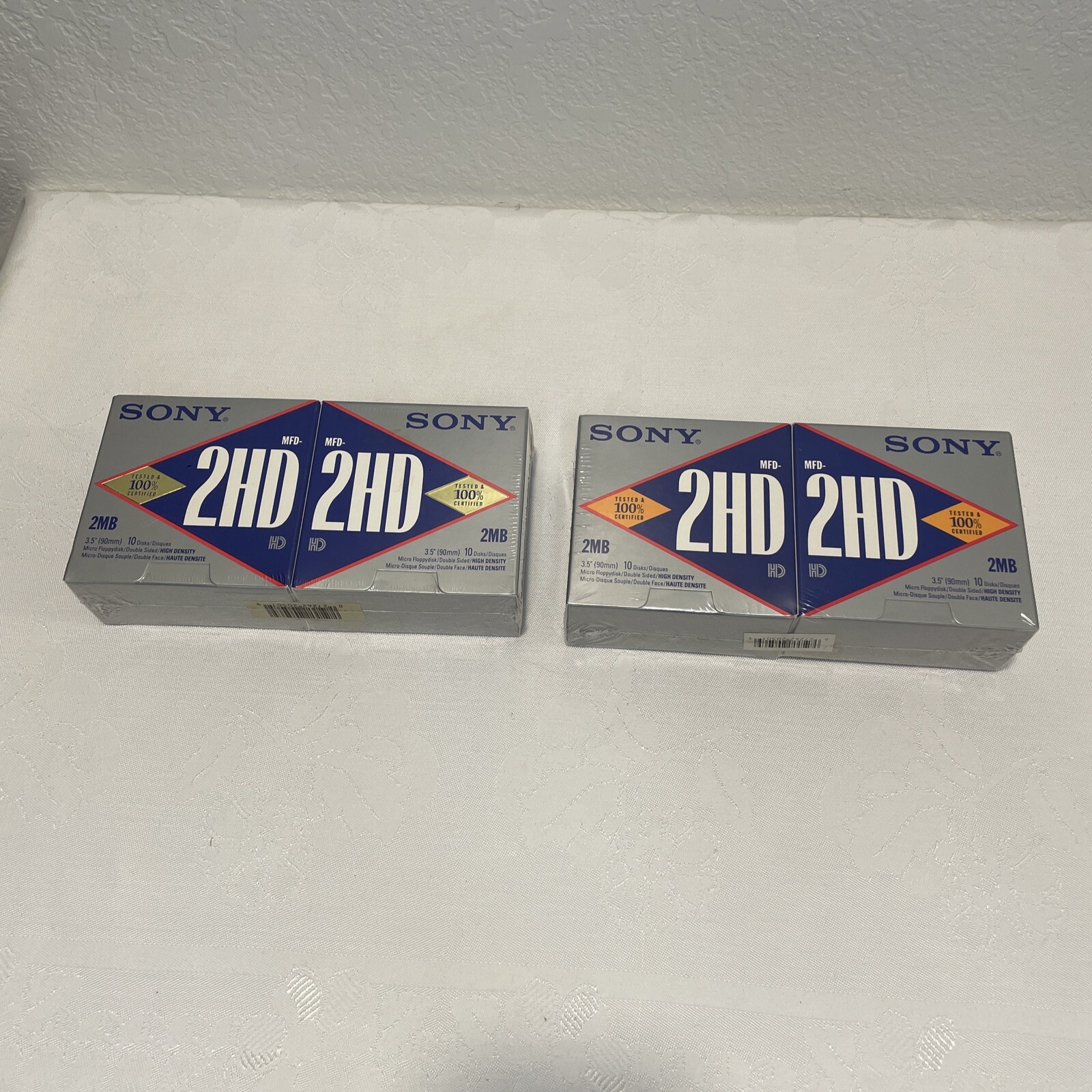 Sony 3.5" Micro Floppy Disks - MFD-2HD- Mac Formatted Sealed (4x 10-Pack)