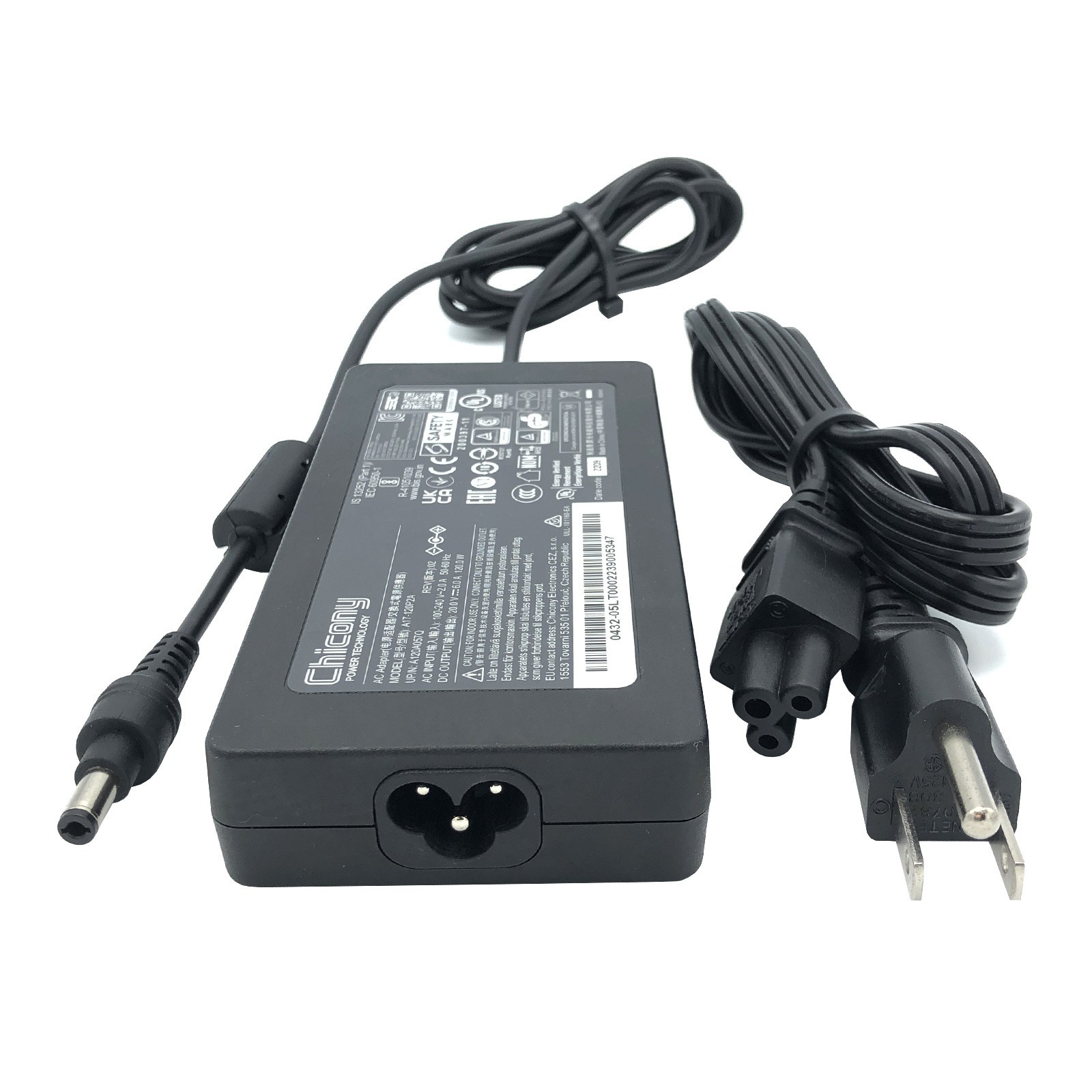 Original Chicony AC Adapter A17-120P2A Power Supply 20V 6A Charger 5.5mm