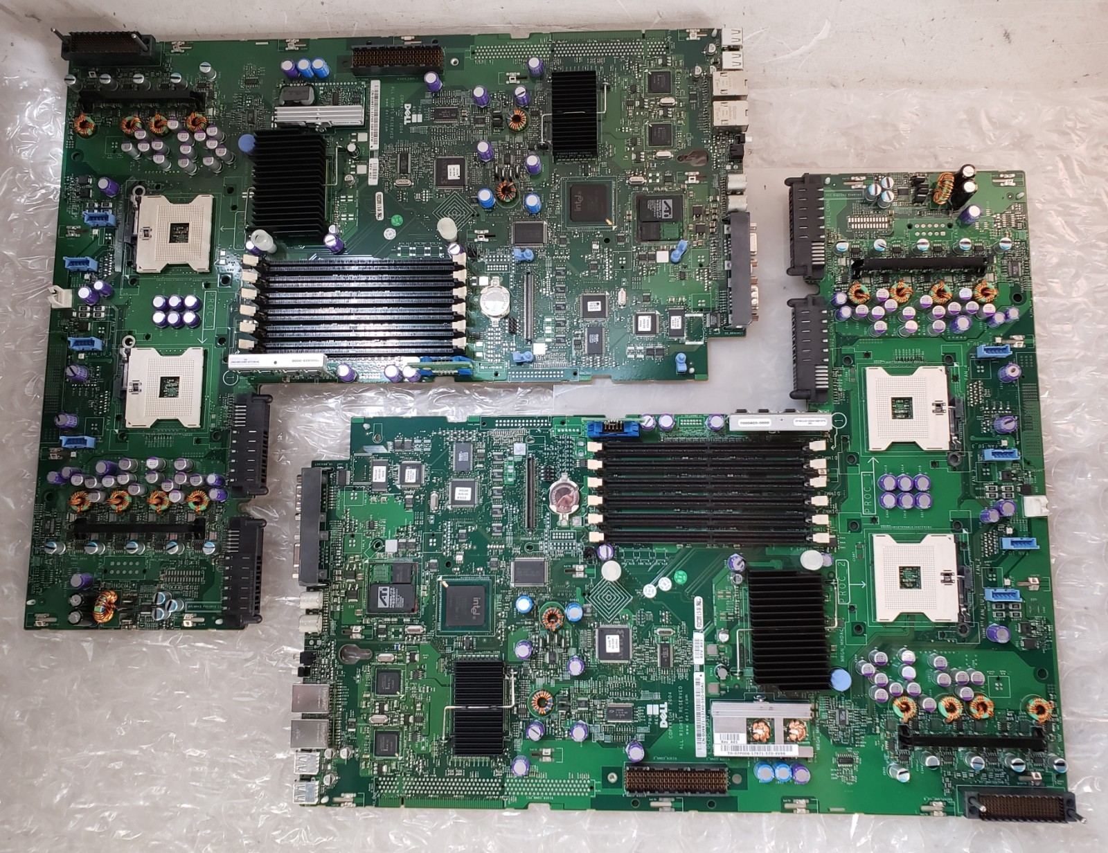 Pair of Dell EMU Server Motherboards