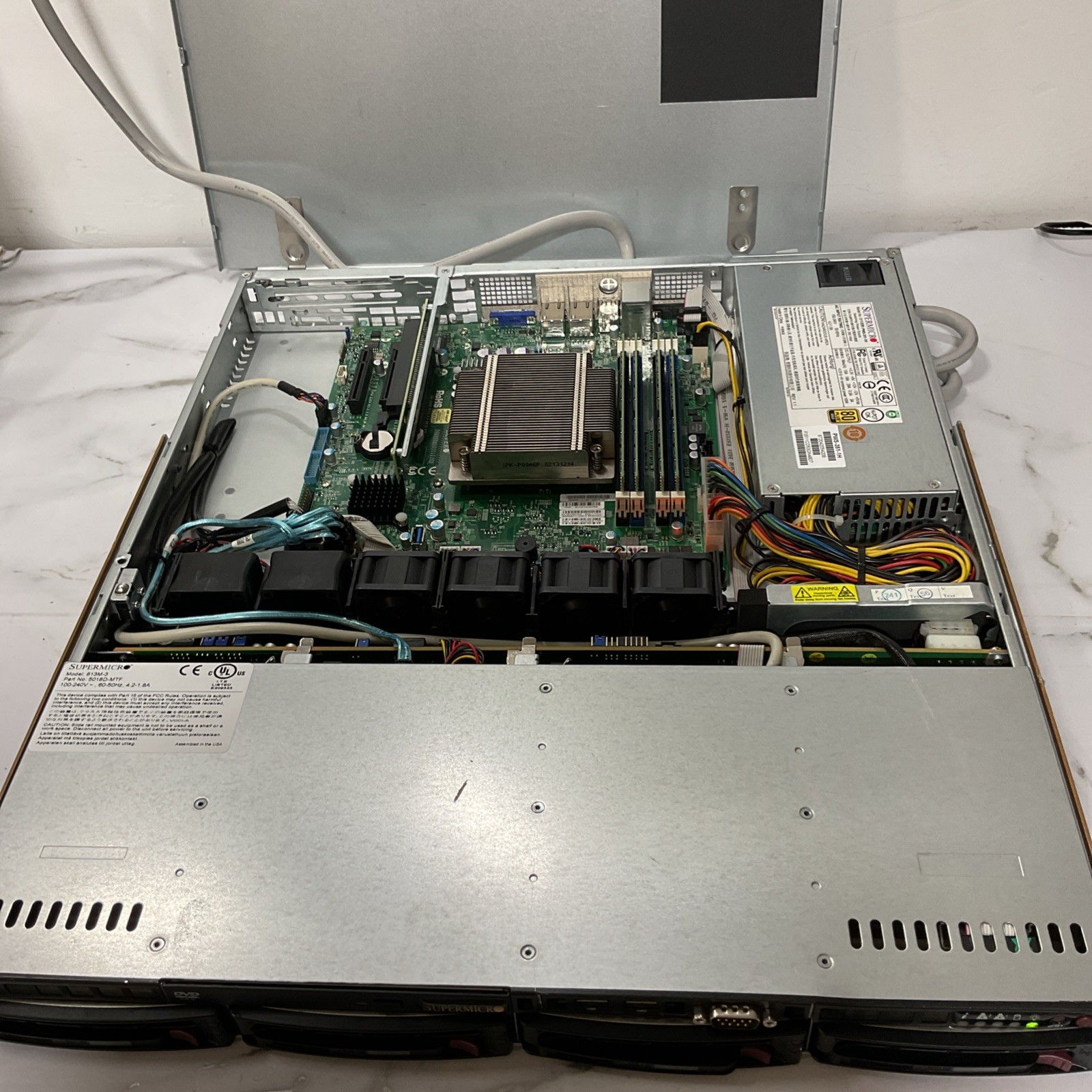 Supermicro 813M-3 Server Xeon,32GB RAM,SEE DESCRIPTION AND PHOTOS