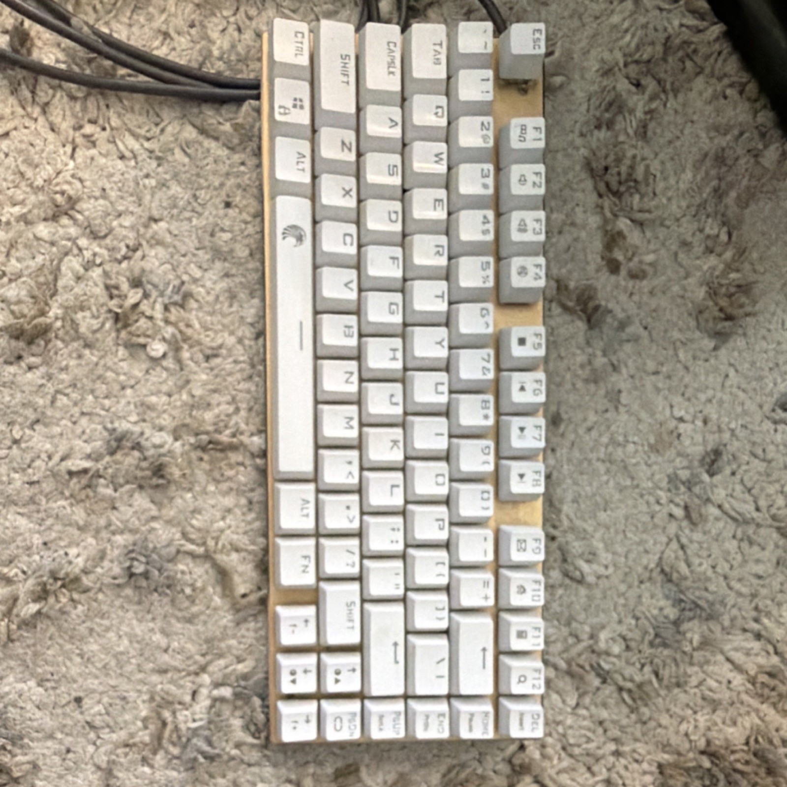E-YOOSO Super Scholar Z-88 RGB Wired USB Mechanical Keyboard 81-Key White