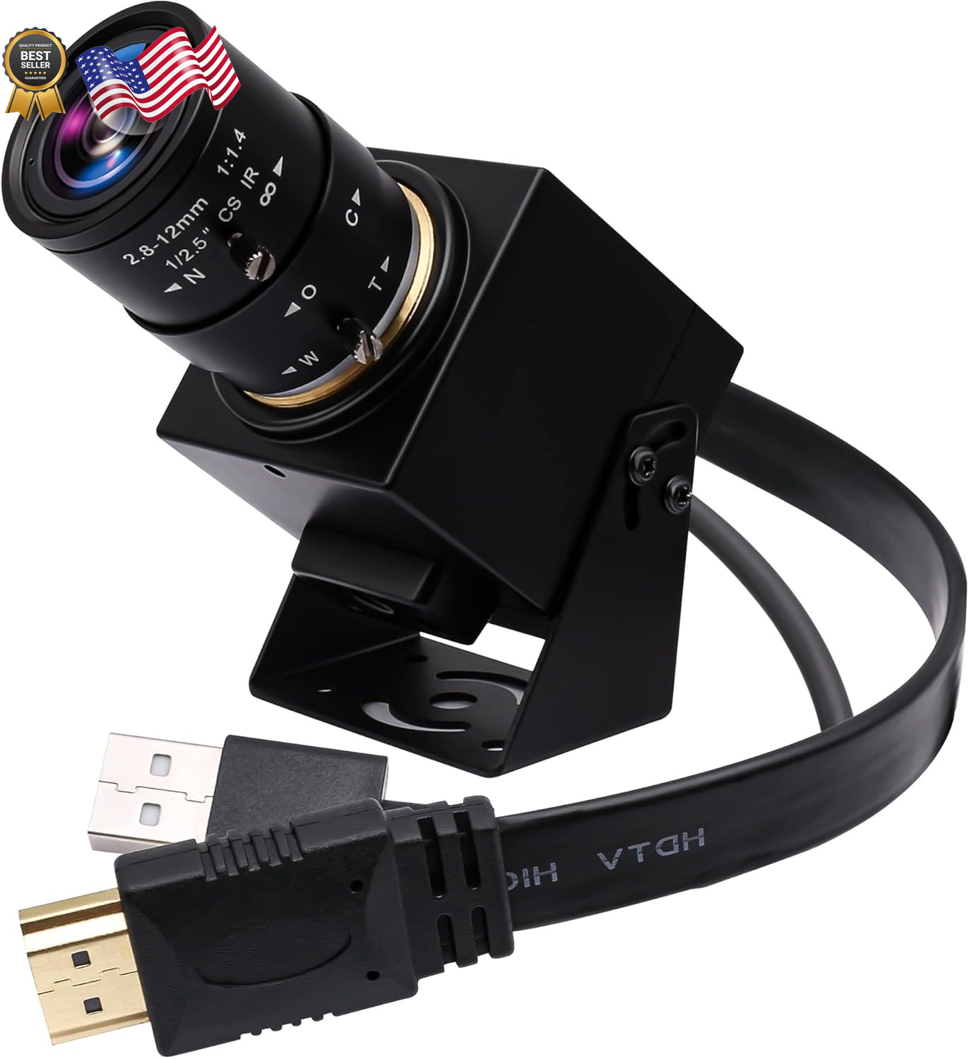 ELP 4K HDMI USB Camera 2.8-12mm 4X Zoom Webcam With Manual Adjustment
