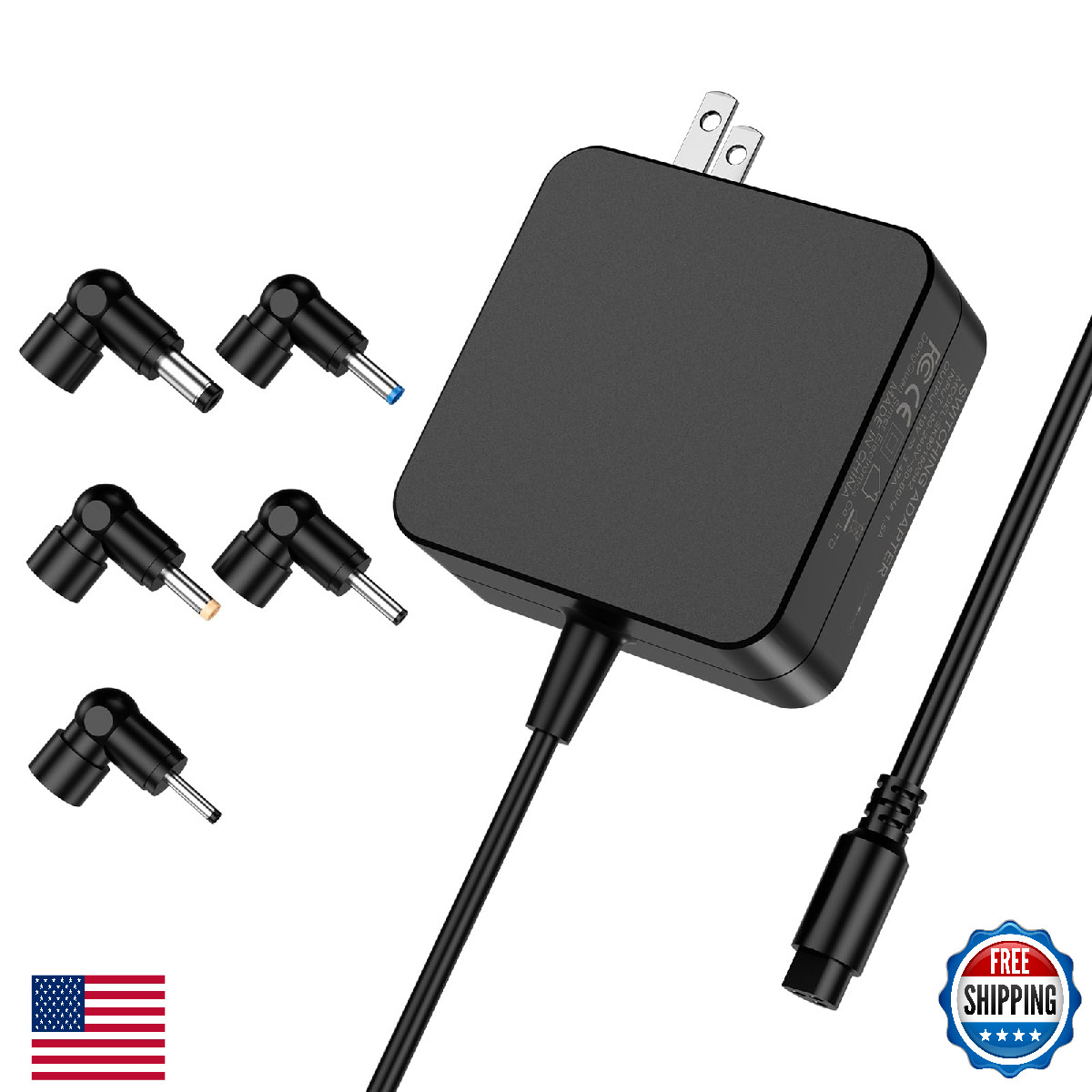 Easy Style 65W Laptop Replacement Charger 5 Round Tips Compatible with ASUS Vivo