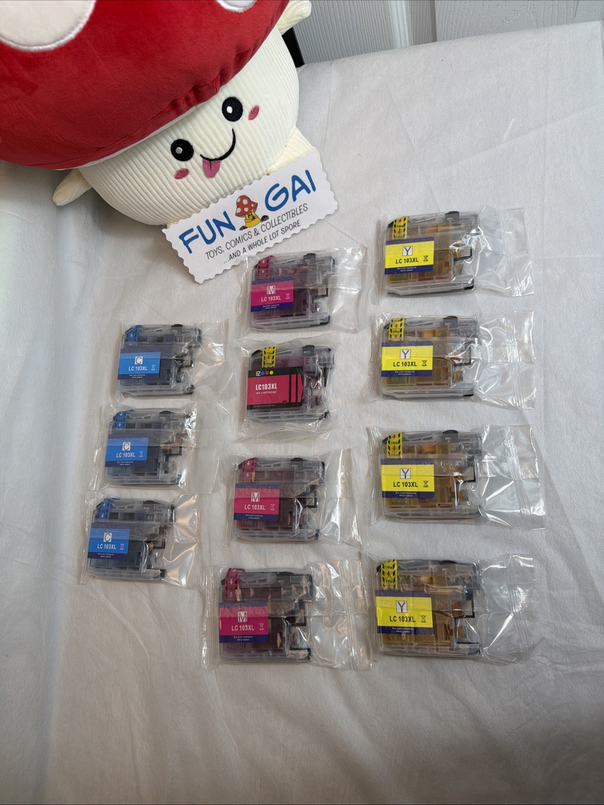 Lot/Bundle Of  11 LC103 XL (LC-103XL, LC 103XL) Ink: 4 Magenta, 4 Yellow, 3 Cyan