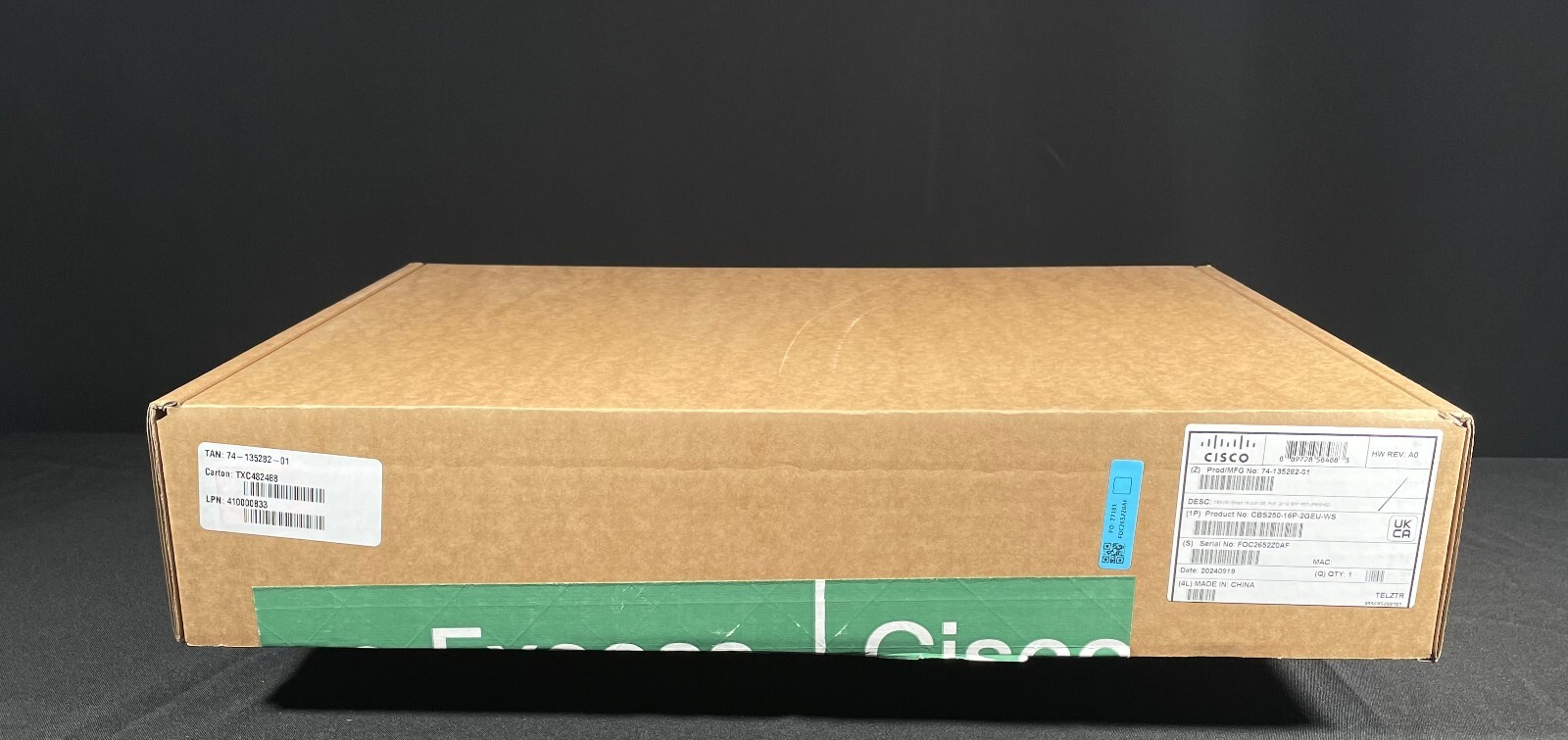 Cisco Refresh  CBS250-16P-2G 16 Port PoE+ Smart Eligible Managed Switch