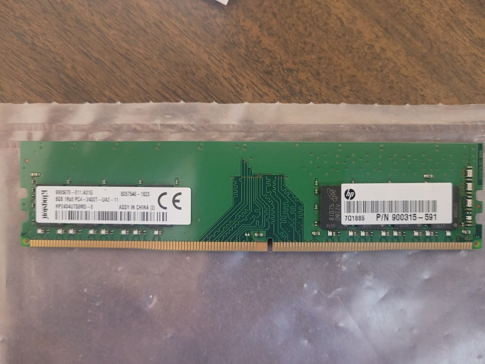 Kingston 8GB PC4-2400T PC4 19200 DDR4 2400MHz Desktop Memory RAM 1Rx8