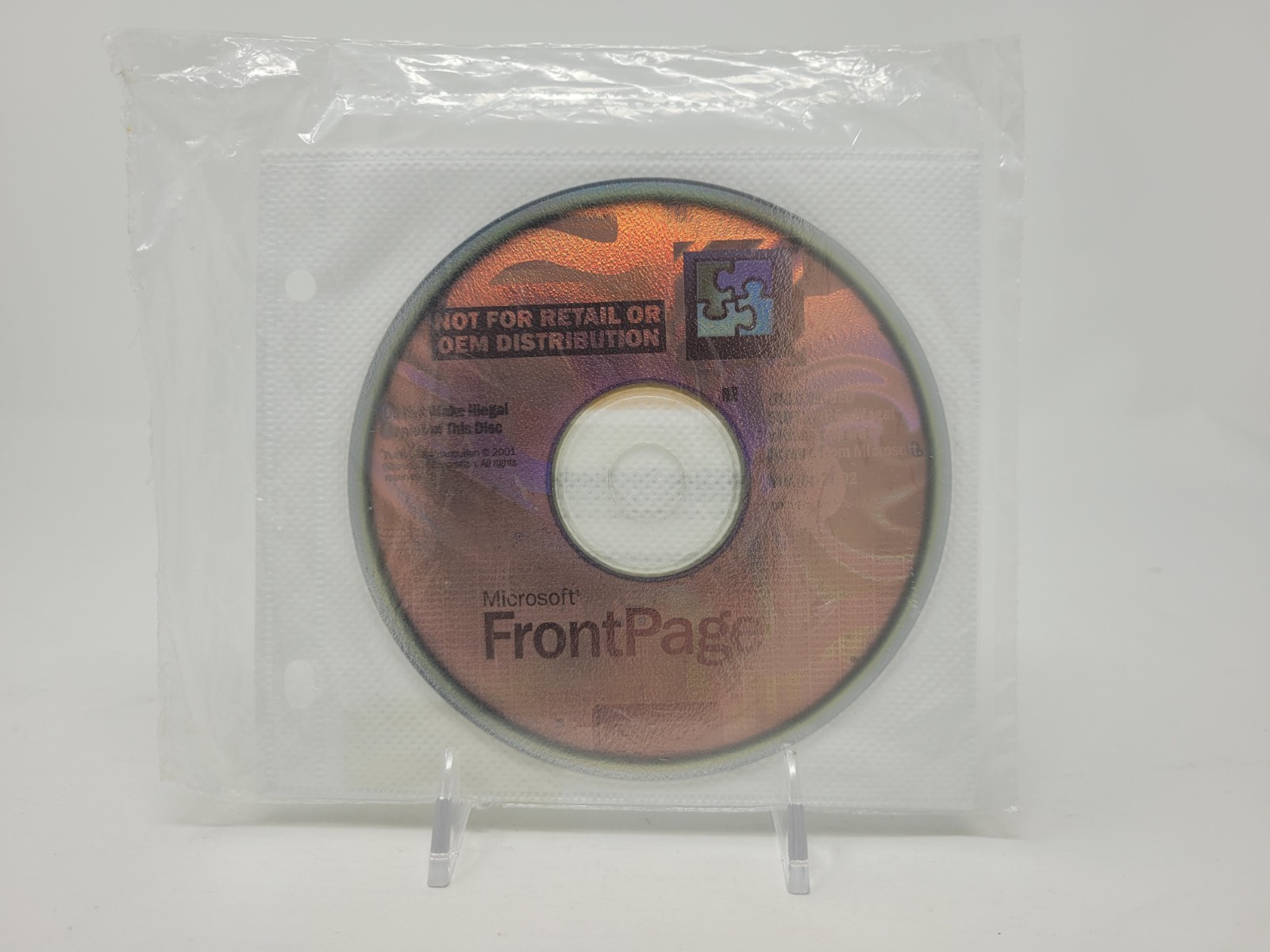 Microsoft FrontPage 2002 Full Version CD w/ Product Key for PC Windows - NEW