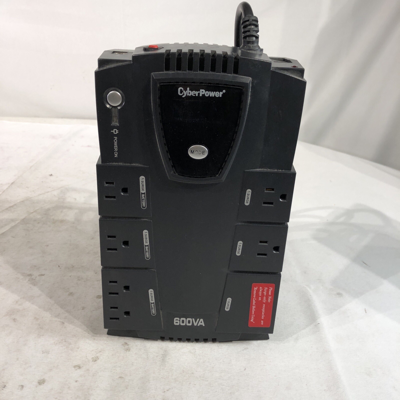 CyberPower  600VA 340W 120 Intelligent LCD Uninterruptible Power Supply CP600LCD