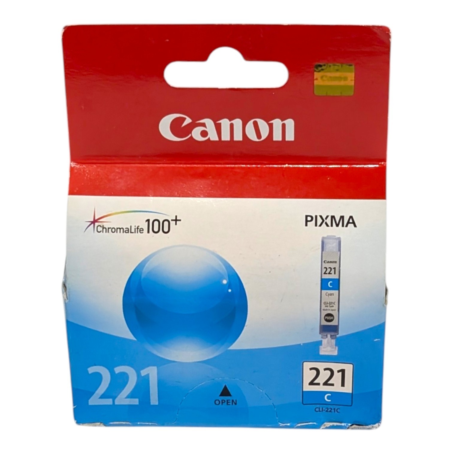 Canon Pixma CLI-221C Cyan Ink Cartridge NIB Sealed OEM Genuine USA Duty Paid