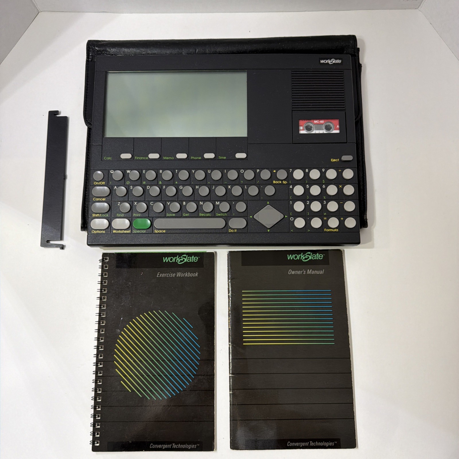 Vintage 1983 Convergent Technologies WorkSlate WK-100 Computer WORKING w/ Tape