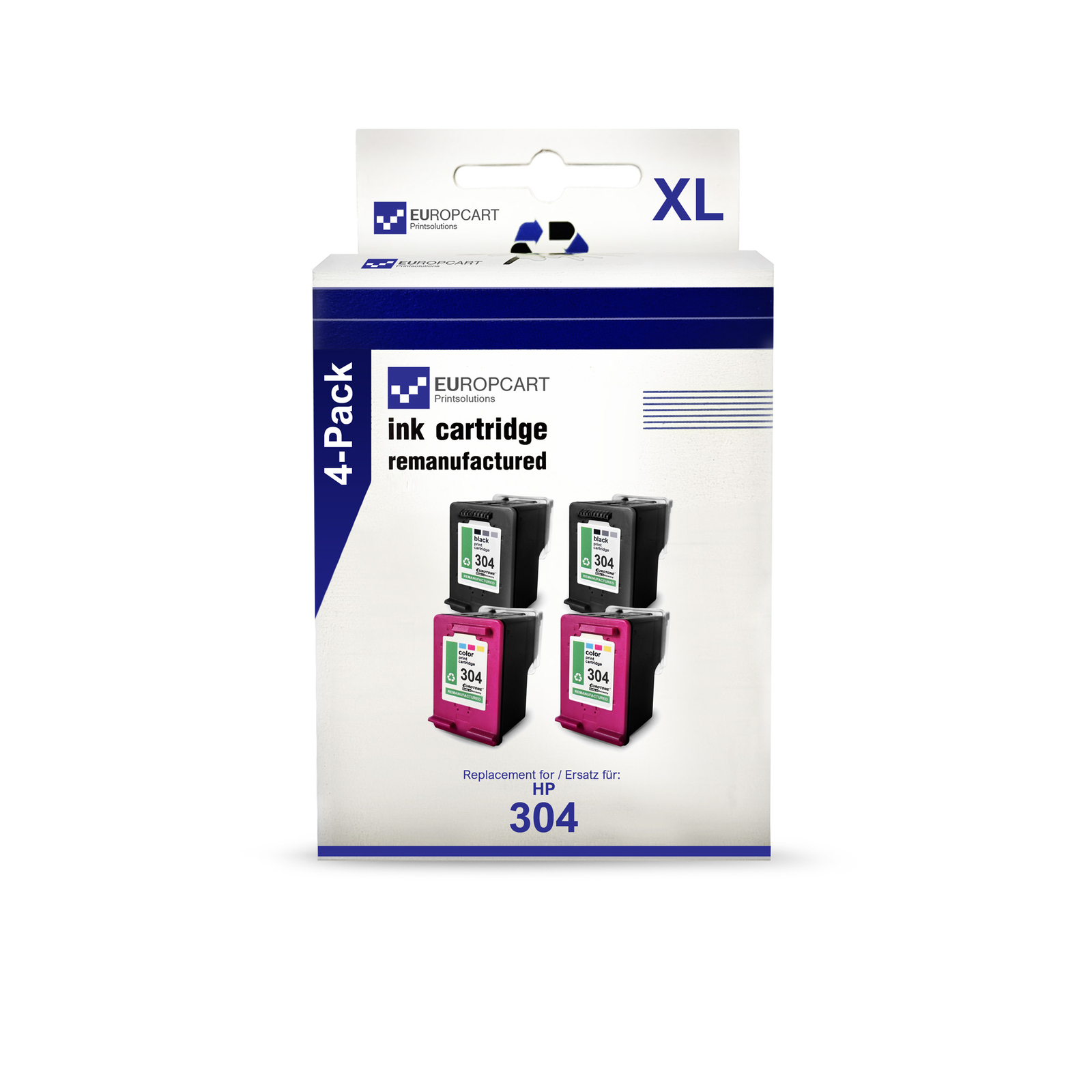 4x Europcart Cartridge 2+2 for HP DeskJet Ink Advantage 3700-MFP 3732 3730