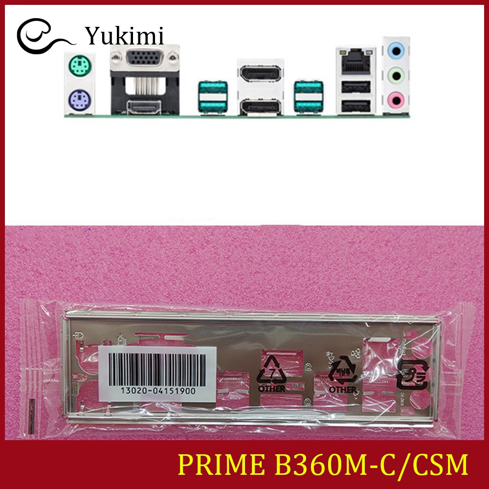 NEW FOR ASUS PRIME B360M-C/CSM Ｍotherboard I/O Shield Backplate