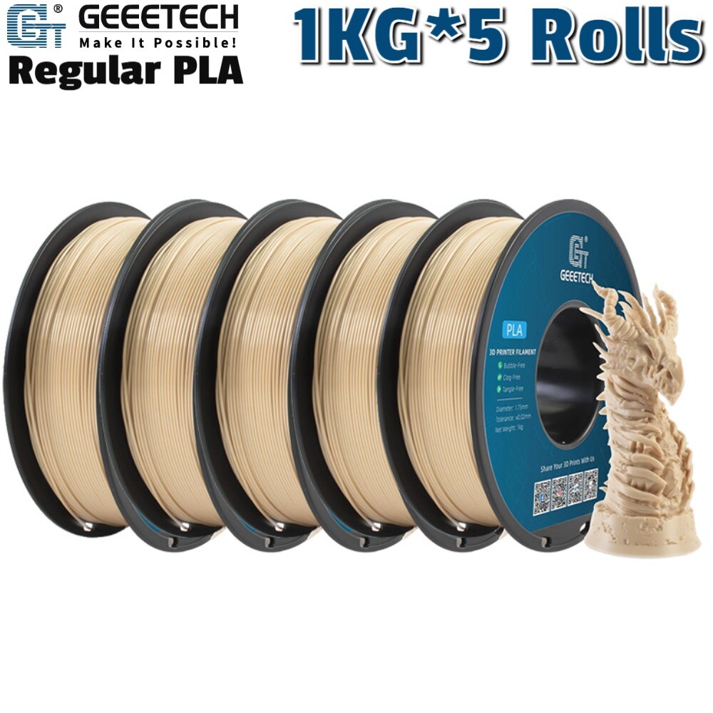5KG Geeetech 3D Filaments Regular PLA 1kg/roll 1.75mm PLA Precision Consumables