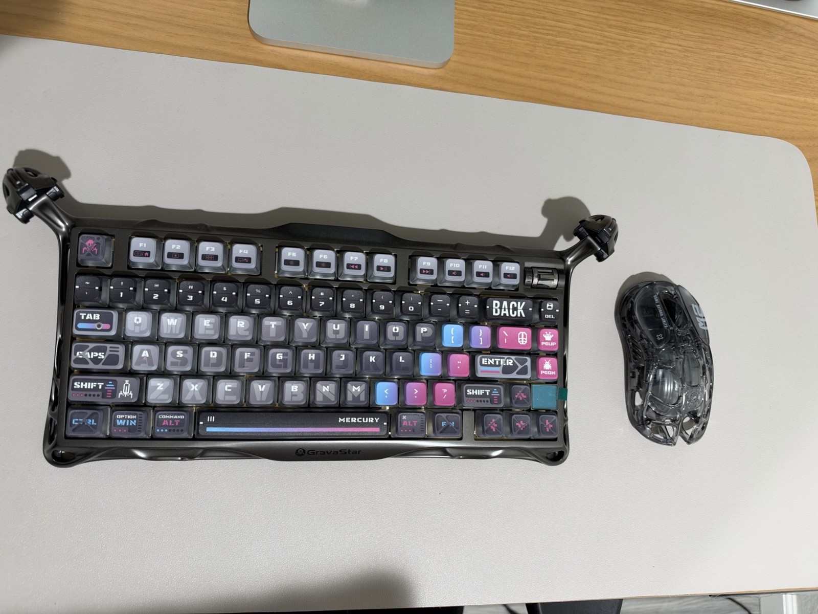 Gravastar K1Pro 75% Wireless Mechanical Gaming Keyboard Cyberpunk + M2 Keyboard