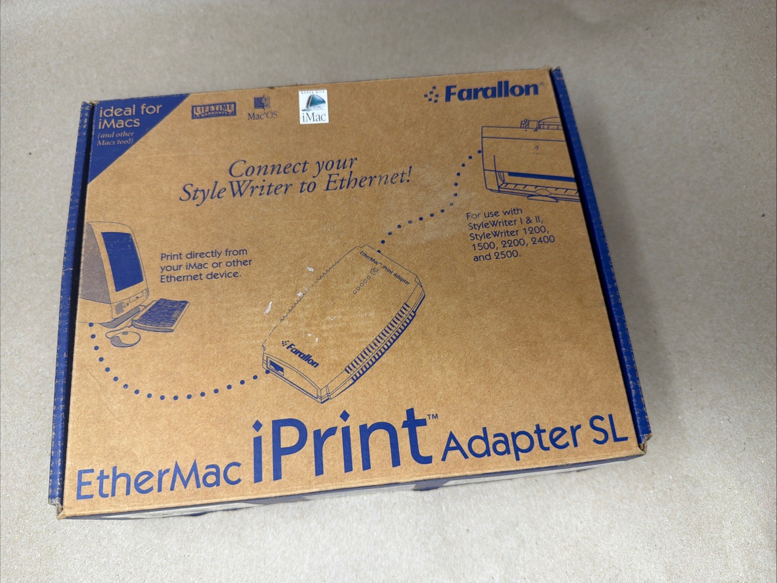 Farallon EtherMac iPrint Adapter LT for Mac PN553-1